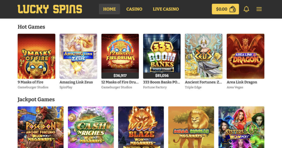Popular casino online Quebec - LuckySpins